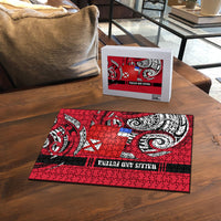 Wallis And Futuna Puzzle Tribal Polynesian Tattoo Flag Motif