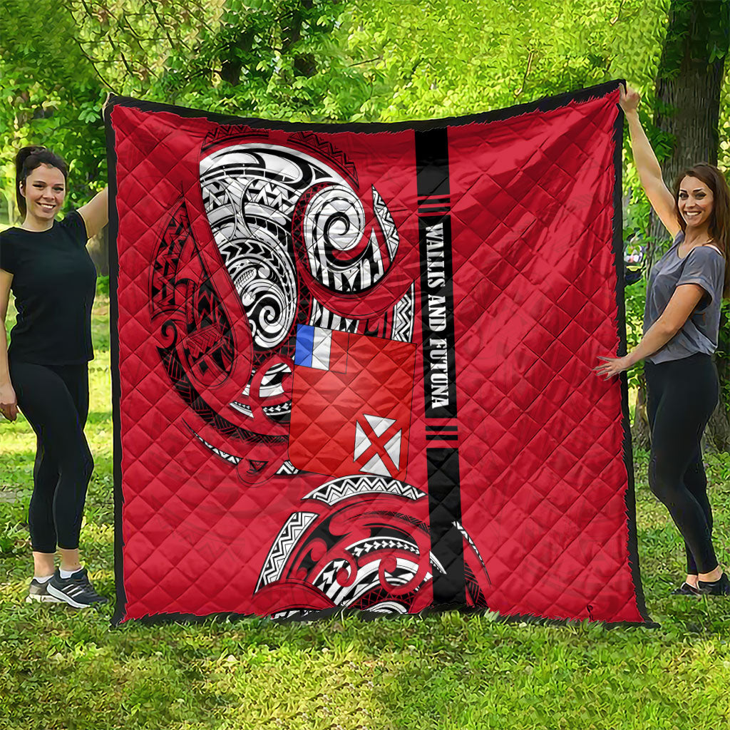 Wallis And Futuna Quilt Tribal Polynesian Tattoo Flag Motif