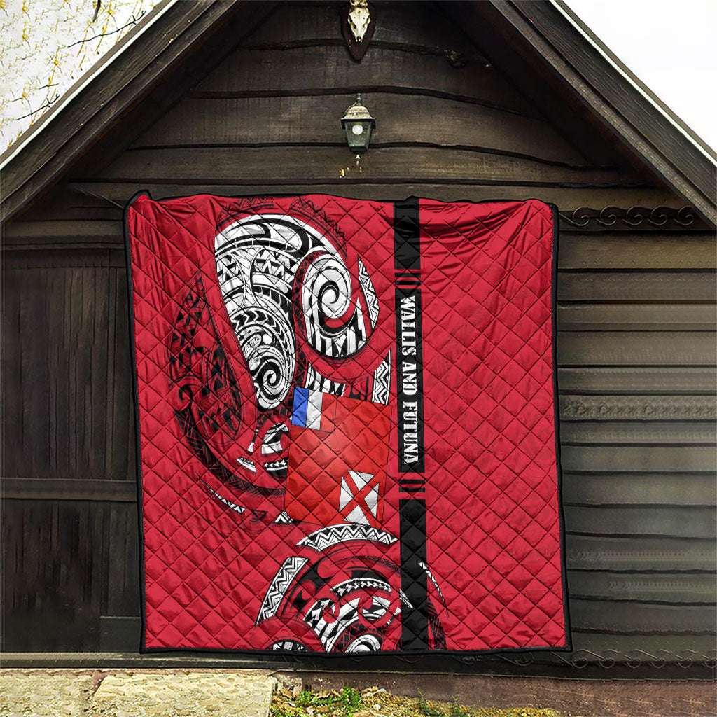 Wallis And Futuna Quilt Tribal Polynesian Tattoo Flag Motif