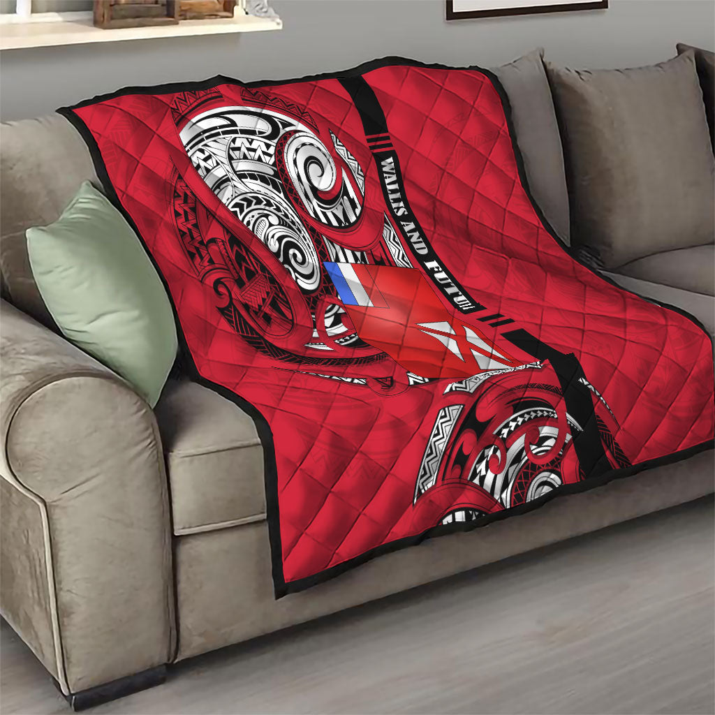 Wallis And Futuna Quilt Tribal Polynesian Tattoo Flag Motif