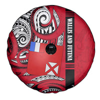 Wallis And Futuna Spare Tire Cover Tribal Polynesian Tattoo Flag Motif