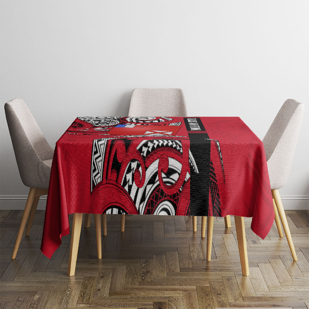 Wallis And Futuna Tablecloth Tribal Polynesian Tattoo Flag Motif