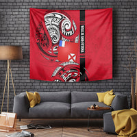 Wallis And Futuna Tapestry Tribal Polynesian Tattoo Flag Motif