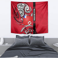 Wallis And Futuna Tapestry Tribal Polynesian Tattoo Flag Motif