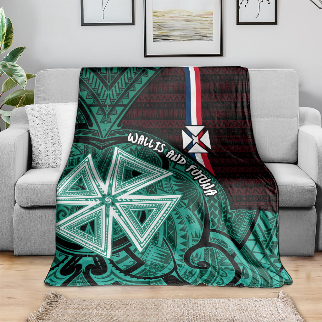 Wallis And Futuna Blanket Tribal Polynesian Tattoo Heritage Cross Flag