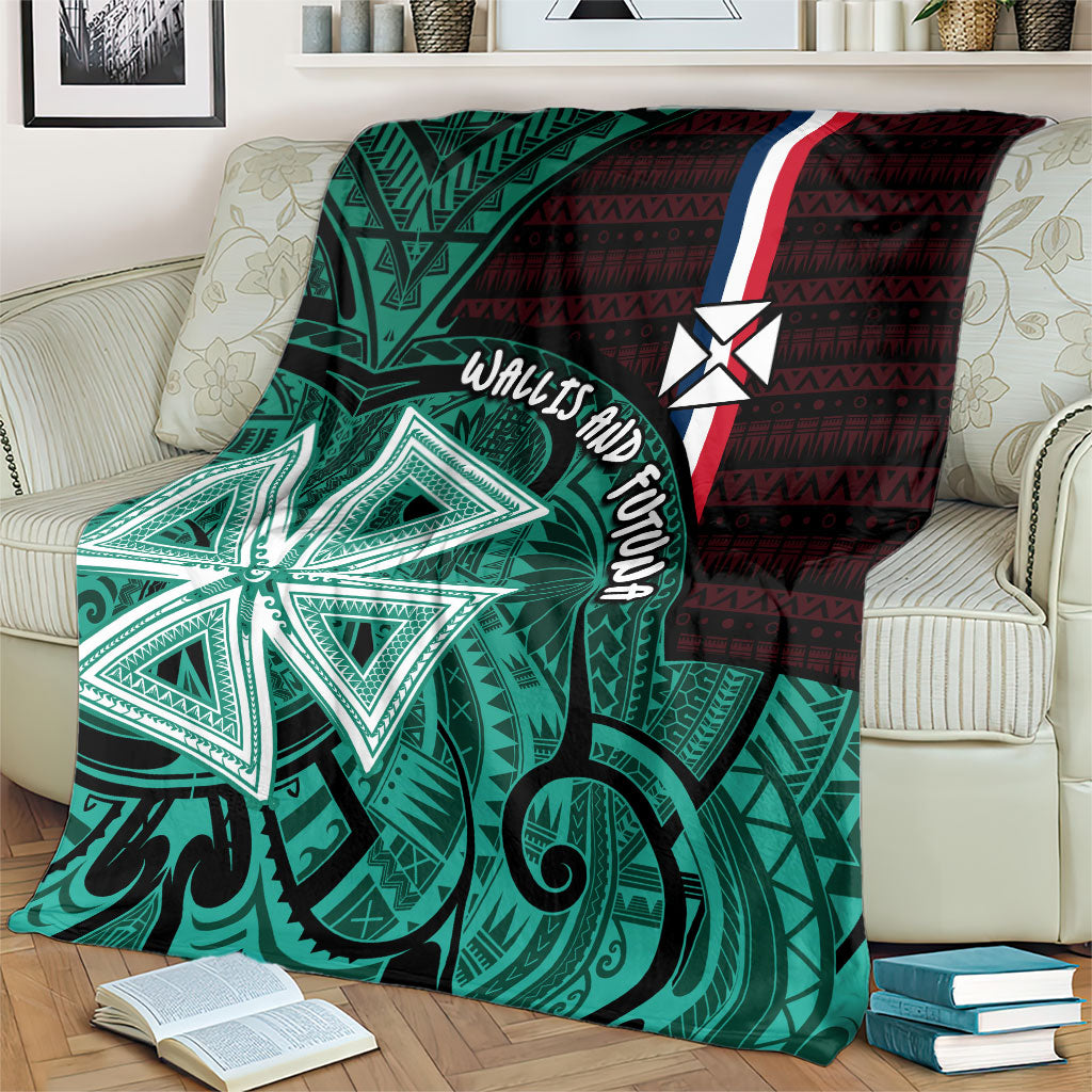 Wallis And Futuna Blanket Tribal Polynesian Tattoo Heritage Cross Flag
