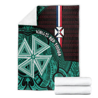 Wallis And Futuna Blanket Tribal Polynesian Tattoo Heritage Cross Flag