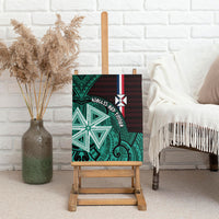 Wallis And Futuna Canvas Wall Art Tribal Polynesian Tattoo Heritage Cross Flag