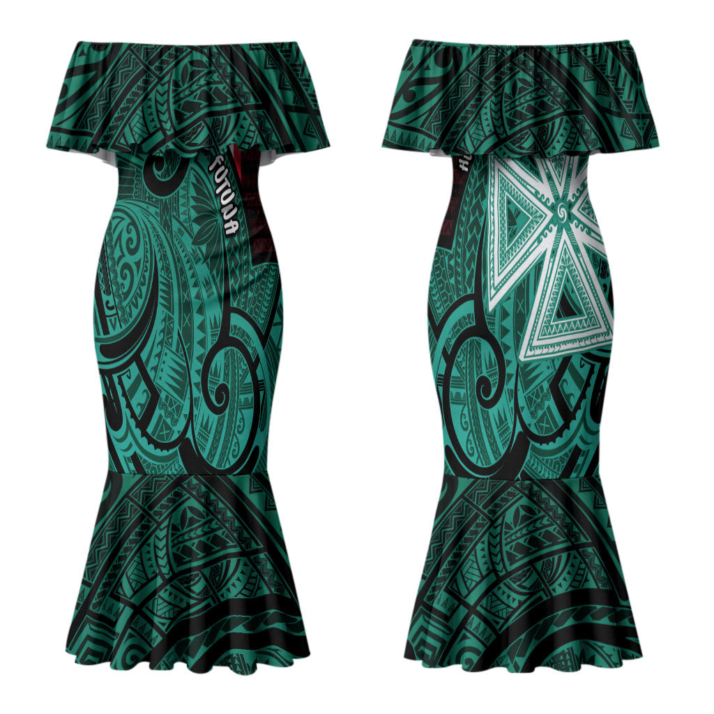 Wallis And Futuna Family Matching Mermaid Dress and Hawaiian Shirt Tribal Polynesian Tattoo Heritage Cross Flag