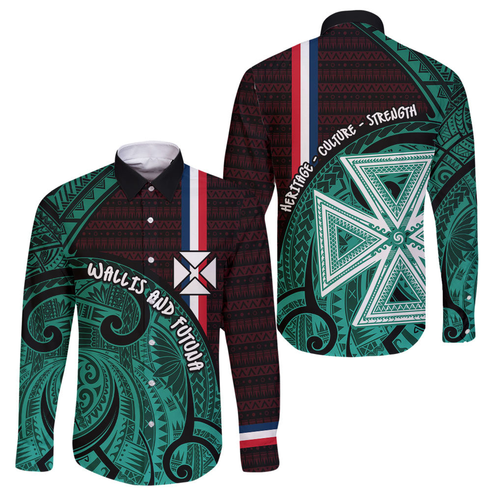 Wallis And Futuna Family Matching Tank Maxi Dress and Hawaiian Shirt Tribal Polynesian Tattoo Heritage Cross Flag