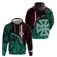 Wallis And Futuna Hoodie Tribal Polynesian Tattoo Heritage Cross Flag
