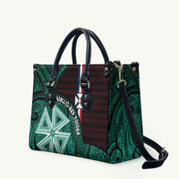 Wallis And Futuna Leather Bag Tribal Polynesian Tattoo Heritage Cross Flag