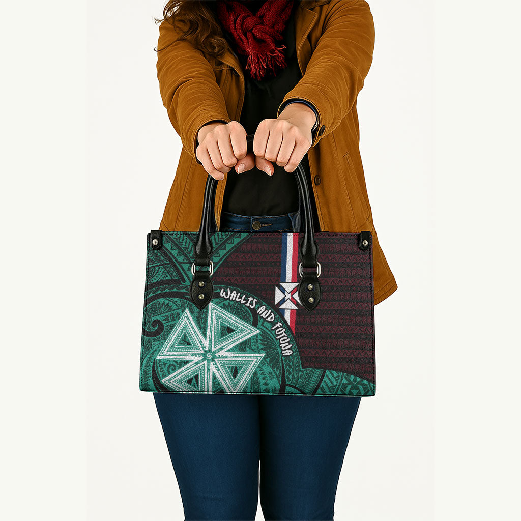 Wallis And Futuna Leather Bag Tribal Polynesian Tattoo Heritage Cross Flag