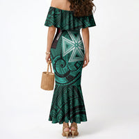 Wallis And Futuna Mermaid Dress Tribal Polynesian Tattoo Heritage Cross Flag