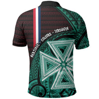 Wallis And Futuna Polo Shirt Tribal Polynesian Tattoo Heritage Cross Flag
