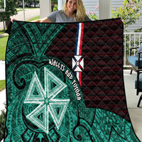 Wallis And Futuna Quilt Tribal Polynesian Tattoo Heritage Cross Flag