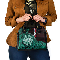 Wallis And Futuna Shoulder Handbag Tribal Polynesian Tattoo Heritage Cross Flag