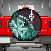 Wallis And Futuna Spare Tire Cover Tribal Polynesian Tattoo Heritage Cross Flag