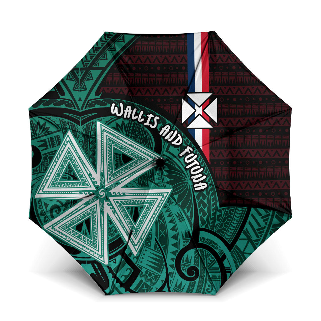 Wallis And Futuna Umbrella Tribal Polynesian Tattoo Heritage Cross Flag