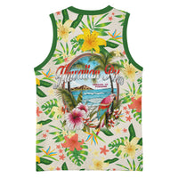 Hawaiian Piko Threads Of Paradise Aloha Basketball Jersey Tropical Hibiscus Plumeria