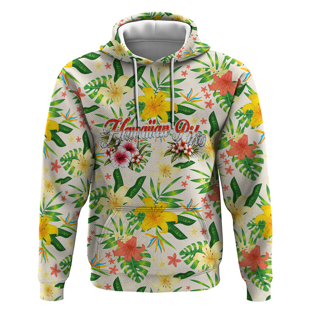 Hawaiian Piko Threads Of Paradise Aloha Hoodie Tropical Hibiscus Plumeria