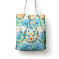 Hawaiian Piko Cultural Pride Aloha Tote Bag Watercolor Spiral Art - Tropical Plumeria Lei Garland