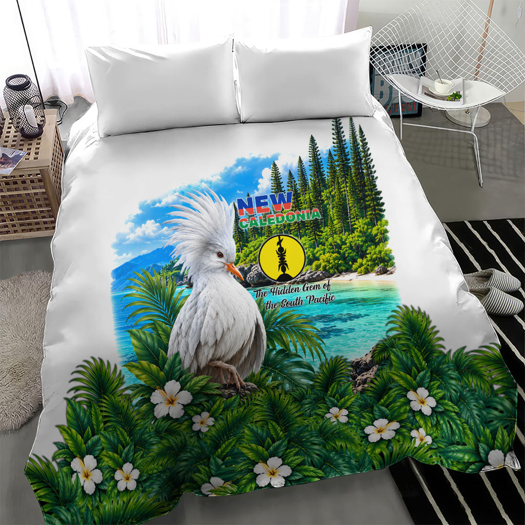 New Caledonia Kagu Bird Nature Bedding Set South Pacific Hidden Gem Tropical Landscape TS04 - Polynesian Pride