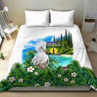 New Caledonia Kagu Bird Nature Bedding Set South Pacific Hidden Gem Tropical Landscape TS04 - Polynesian Pride