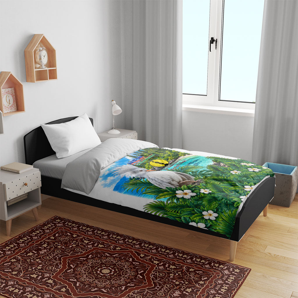 New Caledonia Kagu Bird Nature Bedding Set South Pacific Hidden Gem Tropical Landscape TS04 - Polynesian Pride