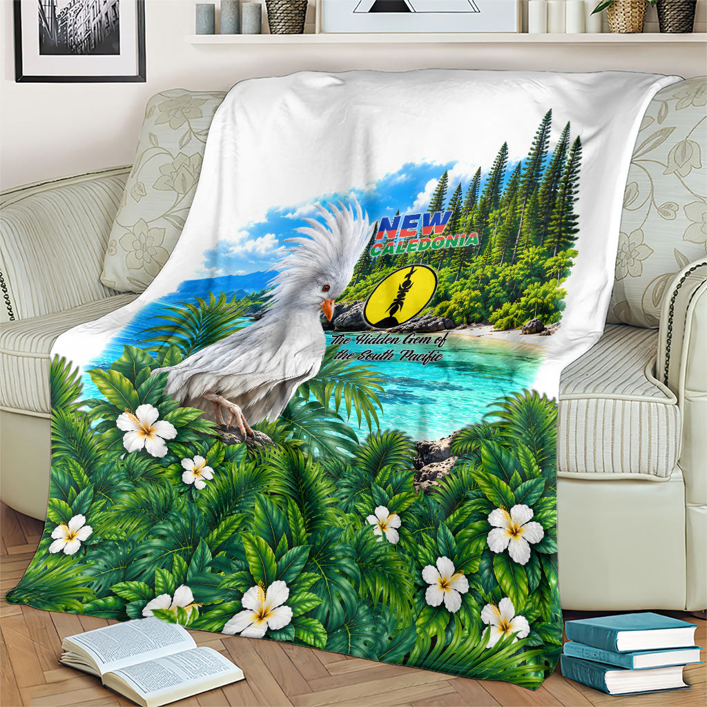 New Caledonia Kagu Bird Nature Blanket South Pacific Hidden Gem Tropical Landscape TS04 - Polynesian Pride