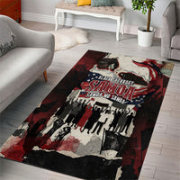 Samoa Black Saturday 1929 Area Rug Mau Movement Vintage Newspaper Grunge Polynesian TS04 - Polynesian Pride