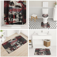 Samoa Black Saturday 1929 Bathroom Set Mau Movement Vintage Newspaper Grunge Polynesian TS04 - Polynesian Pride