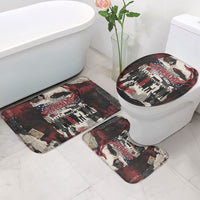 Samoa Black Saturday 1929 Bathroom Set Mau Movement Vintage Newspaper Grunge Polynesian TS04 - Polynesian Pride