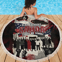 Samoa Black Saturday 1929 Beach Blanket Mau Movement Vintage Newspaper Grunge Polynesian TS04 - Polynesian Pride
