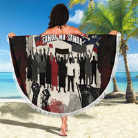 Samoa Black Saturday 1929 Beach Blanket Mau Movement Vintage Newspaper Grunge Polynesian TS04 - Polynesian Pride