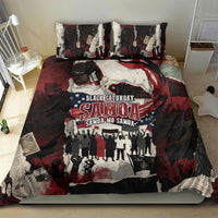 Samoa Black Saturday 1929 Bedding Set Mau Movement Vintage Newspaper Grunge Polynesian