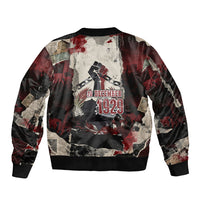 Samoa Black Saturday 1929 Bomber Jacket Mau Movement Vintage Newspaper Grunge Polynesian TS04 - Polynesian Pride