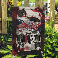 Samoa Black Saturday 1929 Garden Flag Mau Movement Vintage Newspaper Grunge Polynesian TS04 Garden Flag Black Red - Polynesian Pride