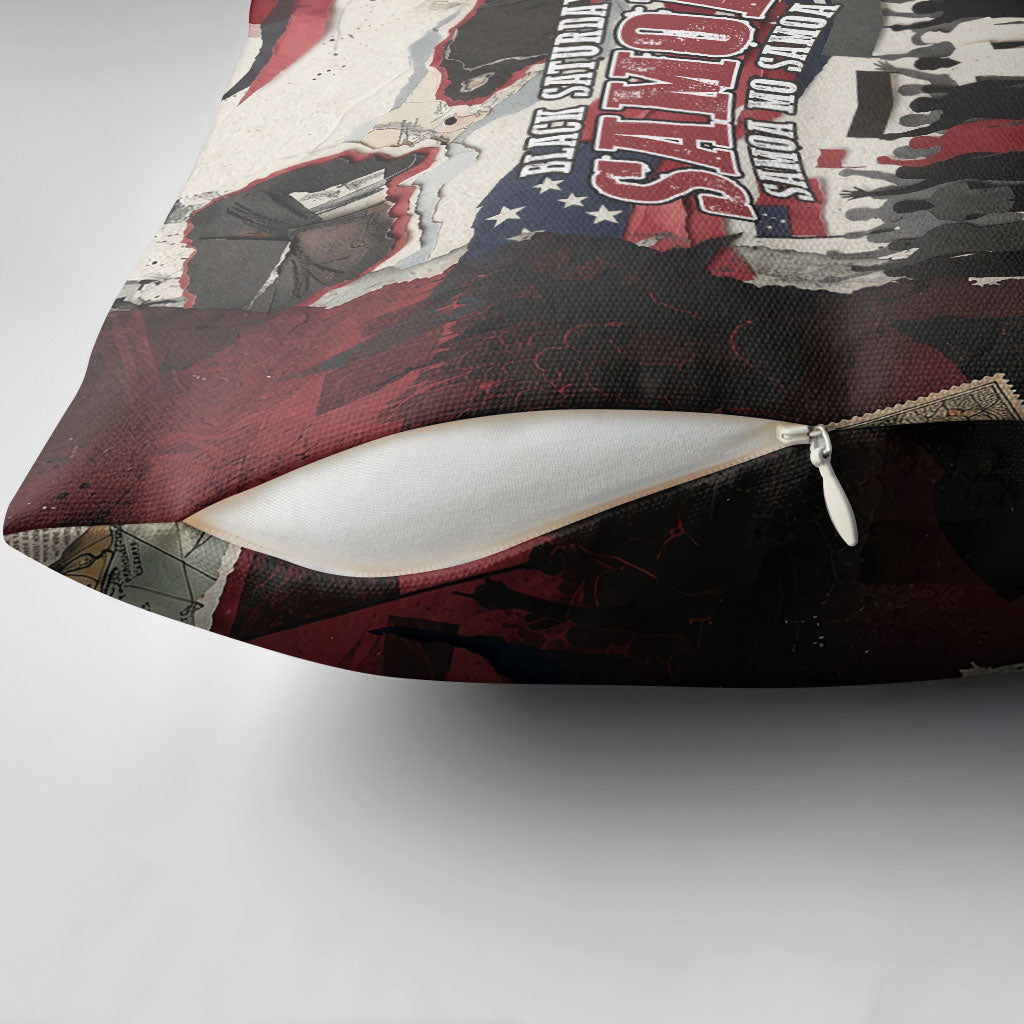 Samoa Black Saturday 1929 Pillow Cover Mau Movement Vintage Newspaper Grunge Polynesian TS04 - Polynesian Pride