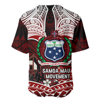Samoa Black Saturday Mau Movement Baseball Jersey Polynesian Tribal Pattern Coat Of Arms Graphic Art TS04 - Polynesian Pride