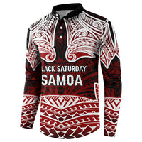 Samoa Black Saturday Mau Movement Button Sweatshirt Polynesian Tribal Pattern Coat Of Arms Graphic Art TS04 - Polynesian Pride