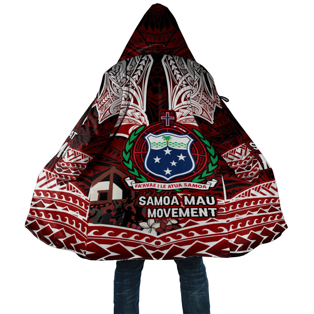 Samoa Black Saturday Mau Movement Cloak Polynesian Tribal Pattern Coat Of Arms Graphic Art TS04 Unisex Red White - Polynesian Pride