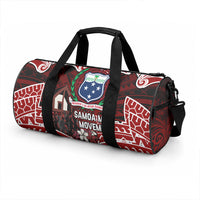 Samoa Black Saturday Mau Movement Duffle Bag Polynesian Tribal Pattern Coat Of Arms Graphic Art TS04 - Polynesian Pride