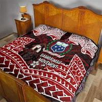 Samoa Black Saturday Mau Movement Quilt Polynesian Tribal Pattern Coat Of Arms Graphic Art TS04 - Polynesian Pride