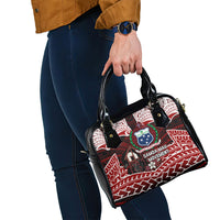 Samoa Black Saturday Mau Movement Shoulder Handbag Polynesian Tribal Pattern Coat Of Arms Graphic Art TS04 - Polynesian Pride