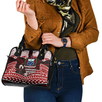 Samoa Black Saturday Mau Movement Shoulder Handbag Polynesian Tribal Pattern Coat Of Arms Graphic Art TS04 - Polynesian Pride