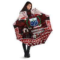 Samoa Black Saturday Mau Movement Umbrella Polynesian Tribal Pattern Coat Of Arms Graphic Art TS04 - Polynesian Pride