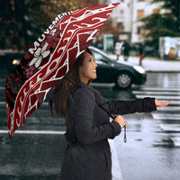 Samoa Black Saturday Mau Movement Umbrella Polynesian Tribal Pattern Coat Of Arms Graphic Art TS04 - Polynesian Pride