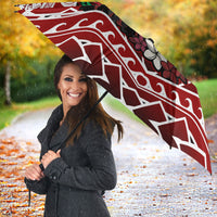Samoa Black Saturday Mau Movement Umbrella Polynesian Tribal Pattern Coat Of Arms Graphic Art TS04 - Polynesian Pride