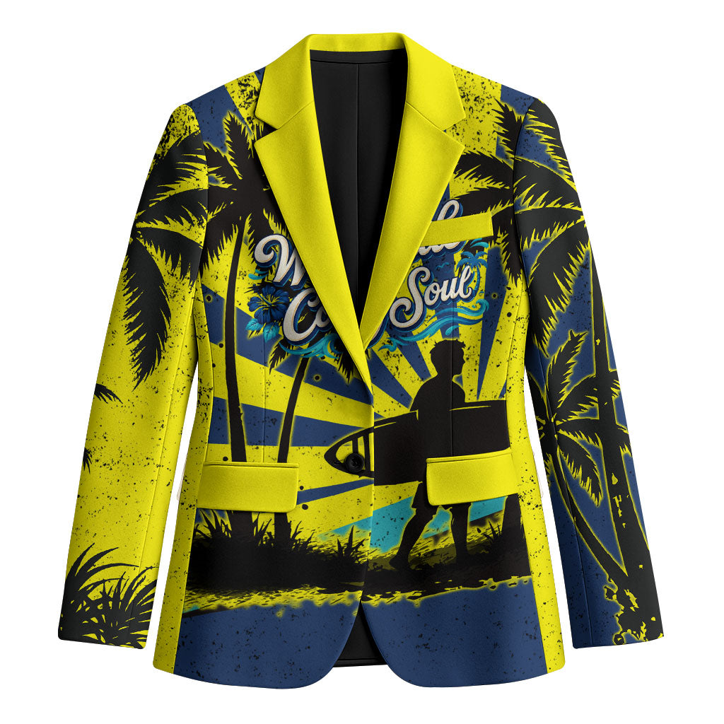 Waimanalo Oahu Hawaii Surfing Blazer Tropical Beach Retro Sunburst Surfboard